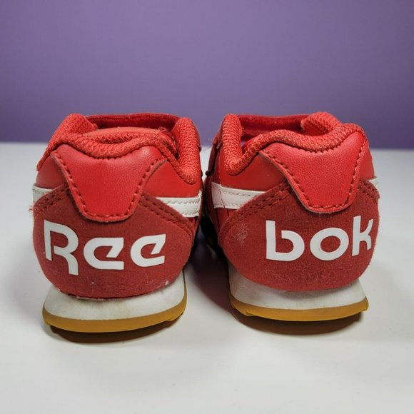 Reebok Classic Retro Running Kids Infant Toddler Baby Shoes Sneakers Size 5 Red - Picture 5 of 9